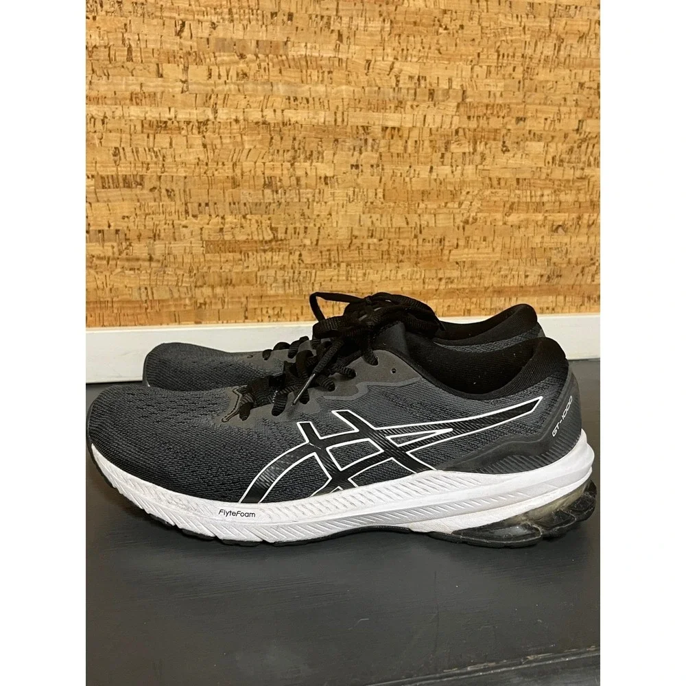 ASICS GT-1000 11 Womens Running Shoes Black White 1012B197 Size 10.5‎